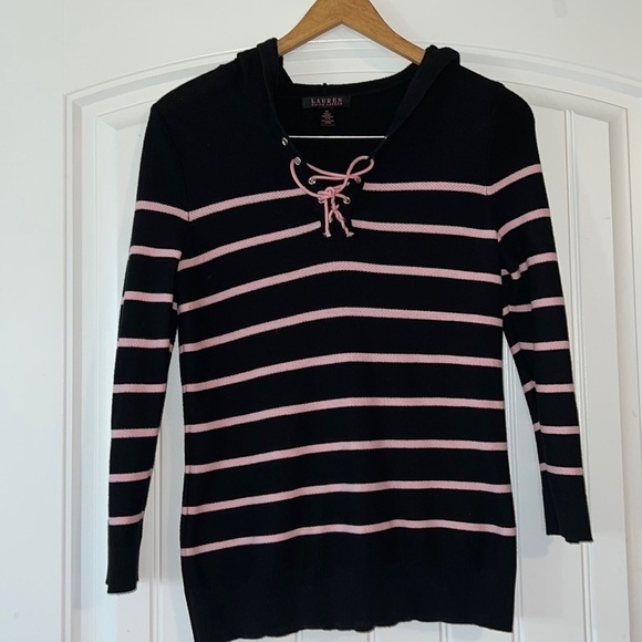 Lauren Ralph Lauren Sweater Hoodie Medium - Picture 1 of 5